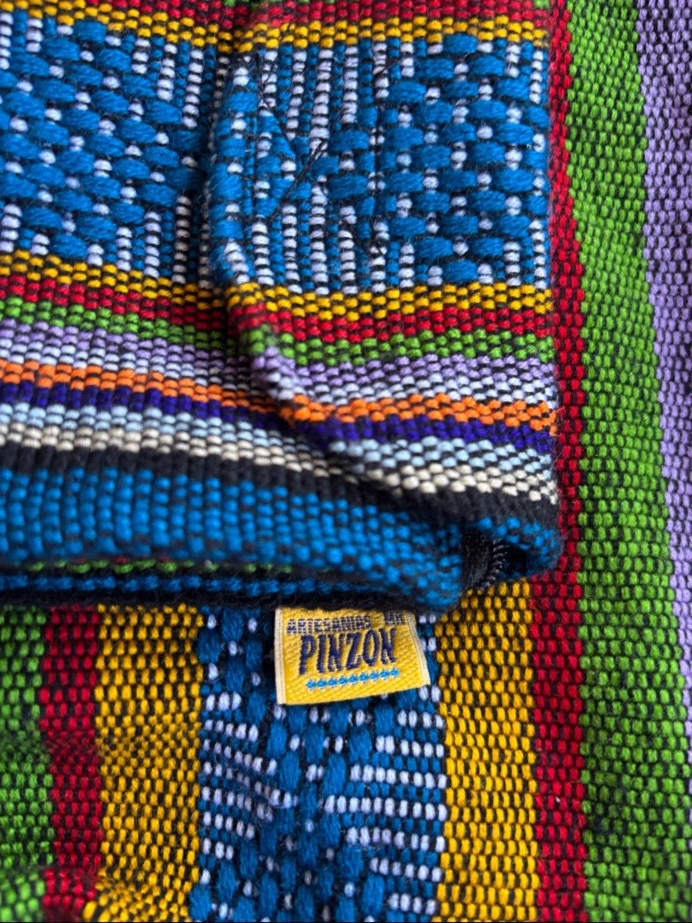 Pinzon Boho‎ Bright Multicolored Cotton Backpack OS